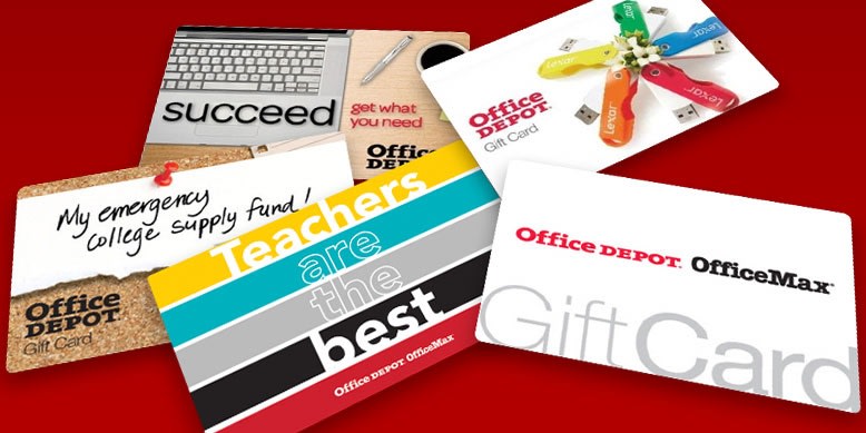 Office depot deals gift card